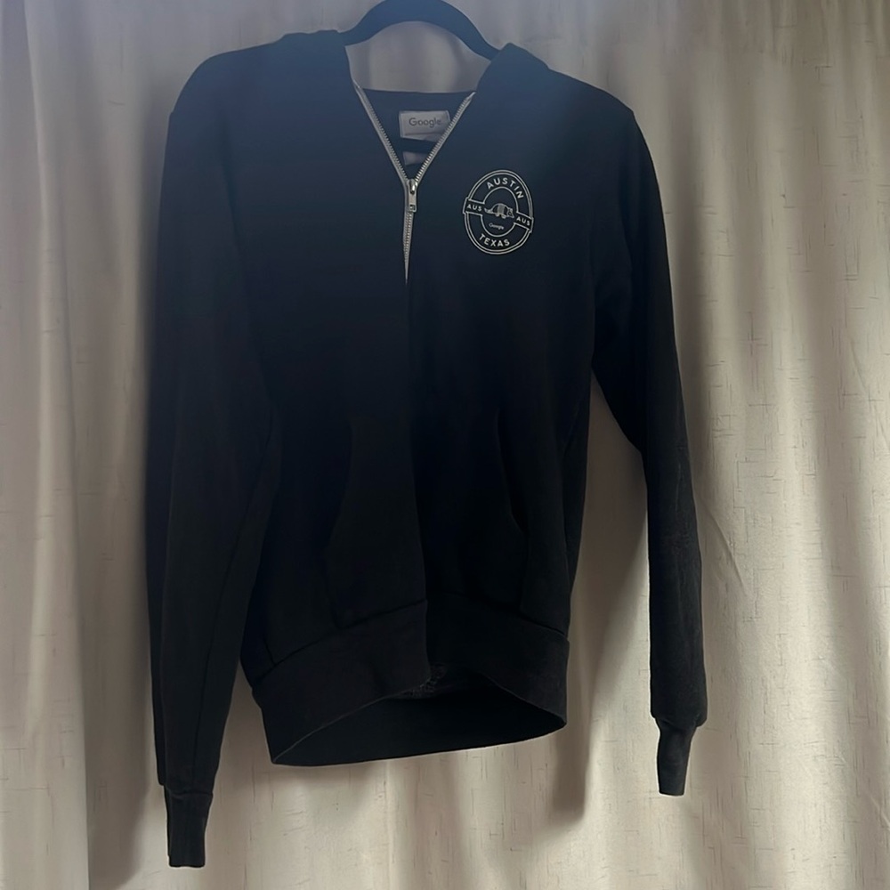 Adult unisex small google zip up